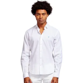 100% Linen Button Down Shirt - White