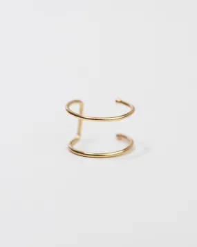 14k Double Line Ear Cuff