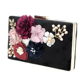 3D Floral Art Evening Bag