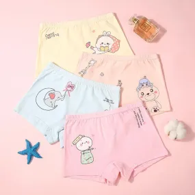 4-piece Cartoon Design Panties for Toddler Girl