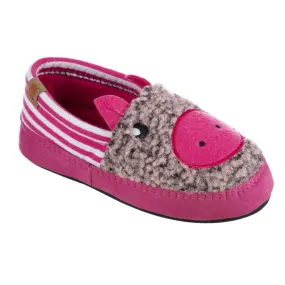 Acorn Kids' Slippers - Critter Novelty Moc, Pink Pearl, K8/9 | A20152PPA8-9