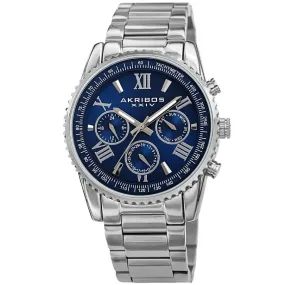 Akribos Xxiv Quartz Blue Dial Men's Watch AK1099SSBU