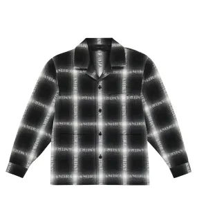 Amiri Logo Check Shirt, Black