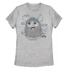 Anatomy of a Junior Furby T-Shirt Furby Licensed Character