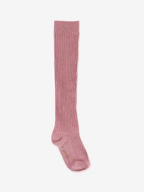 Angels Face Girls Lucy Sparkle Socks in Pink