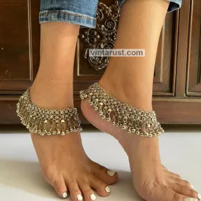 Antique Handmade Traditional Bells Anklets