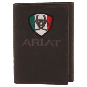 Ariat® Men's Mexico Flag Logo Trifold Wallet A35492282