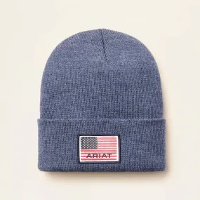 Ariat Men's Rebar American Flag Patch Beanie