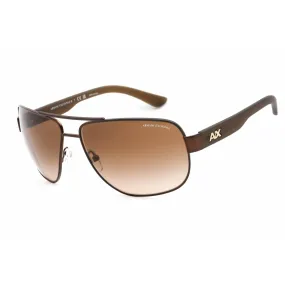 Armani Exchange Women's Sunglasses - Brown Metal Aviator Shape Frame | AX2012S 605813