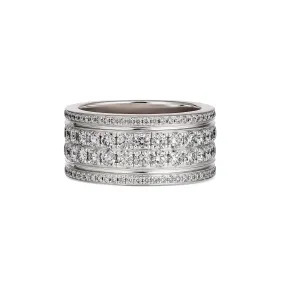 Artisan Brooklyn Diamond Men's Wedding Band | 18K White Gold