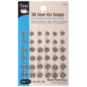 Assorted Dritz Sew on Snaps