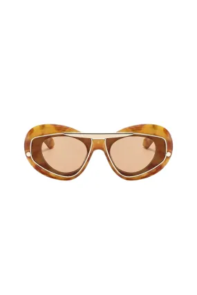 Aviator Frame Sunglasses Tortoise