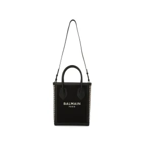 B-Army 26 Canvas Monogram Shopper Bag in Black