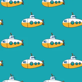 Baby Fabric, Yellow Submarine Fabric, Cotton or Fleece 2025