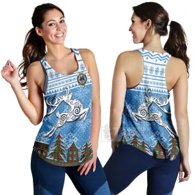 Baxter Clan Christmas Women's Racerback Tanks Celtic Reindeer Style