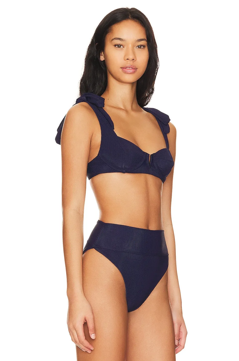 BEACH RIOT Blair bikini top, dark blue