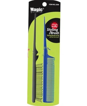 Bee Sales Magic Collection Teasing Brush With Rat Tail Comb 2506