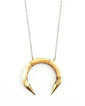 BELJOY Storm Necklace Brown/Ivory