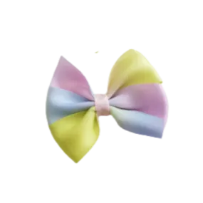 Bella Hair Bow - Pastel Gradient Rainbow