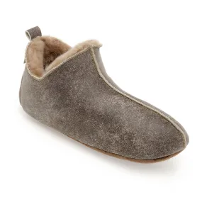 Berit Sheepskin Slippers - Nutmeg Distressed Leather