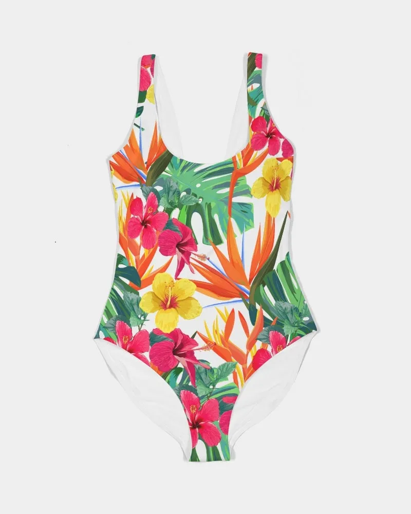 Bird of Paradise Floral Women's One-Piece Swimsuit