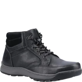 Black Grover Lace-Up Boots