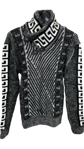 Black Young Republic Men's Sweaters Greek Key Heavy Blend