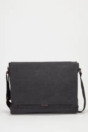 Blake Canvas/Lea Trim Satchel