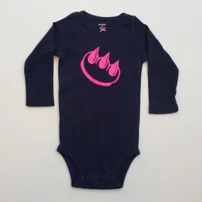 Blue Claw Money baby onesie