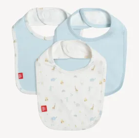 Blue Little Bitty Pretty One Bib 3-Pack