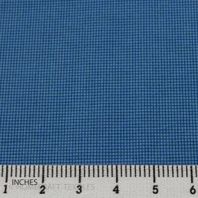 Blue Micro Check Cotton Print