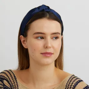 Blue Turban Headband Navy Knot Headband