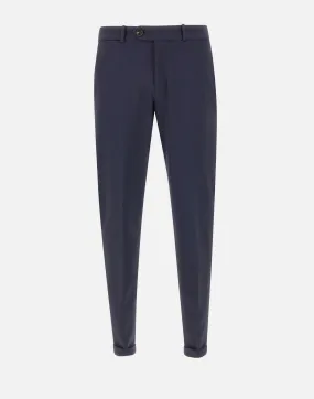 Blue Winter Chino Slim Fit Trousers