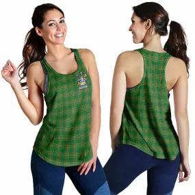 Borough Irish Clan Tartan Women's Racerback Tanks with Coat of Arms