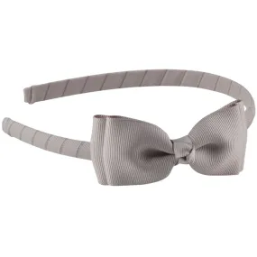 Bow's by Stær Hairband Double Bow - Grey