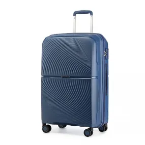 British Traveller 28 Inch Spinner Hard Shell Suitcase with TSA Lock - Navy | Lightweight & Durable Luggage for Travel