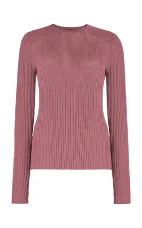 Browning Knit Sweater in Rose Quartz Cashmere Silk