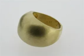 brushed bubble brass ring - brass