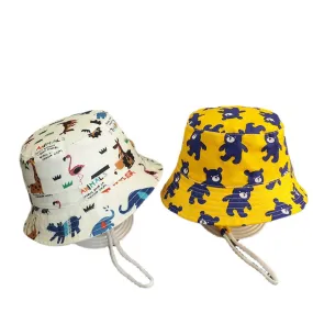 Bucket Hats Summer Children UV Protection Panama Sun Hat Kid Camping Fishing Cap Girls Boys Beach Caps 6 months to 12 years