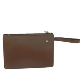 BURBERRY Clutch Bag Leather Brown  bs11520