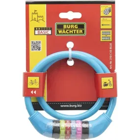 Burg Wacher Kids Combi Lock Cable - Blue