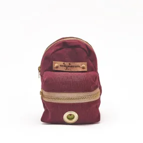 Burgundy Canvas Backpack