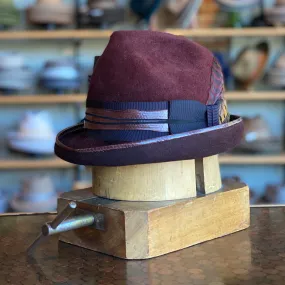 Burgundy Skye Fedora