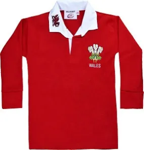 Buy Childrens Wales Rugby Shirt Full Sleeve Jersey