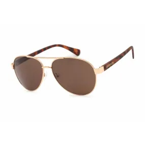 Calvin Klein Retail Women's Sunglasses - Full Rim Gold Metal Aviator | CK19316S 717