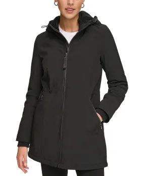 Calvin Klein Women's Faux Fur Lined Anorak with Hood black