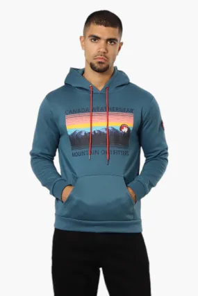 Canada Weather Gear Mountain Outfitters Print Hoodie - Teal