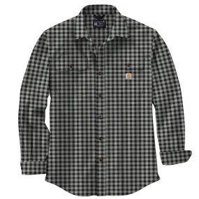 Carhartt Men's Loose Fit Heavyweight Button-Down Long Sleeve Flannel Plaid Shirt