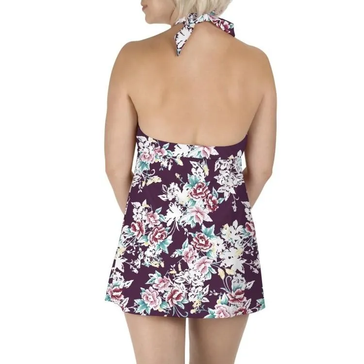 Carole Hochman Women’s Keyhole Swimdress Swimsuit 8-14