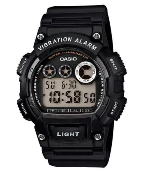 Casio, Men’s Watch Digital, Black Dial Black Resin Band, W-735H-1AVDF